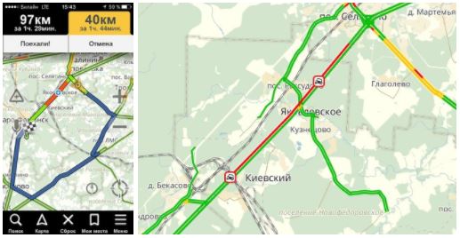 Пробки на киевском шоссе сейчас в сторону москвы сейчас карта