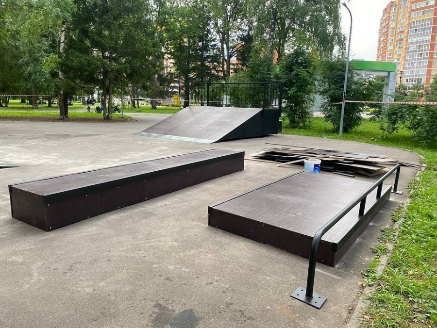 Скейт-площадка в парке «Мечта» Селятино отремонтирована 